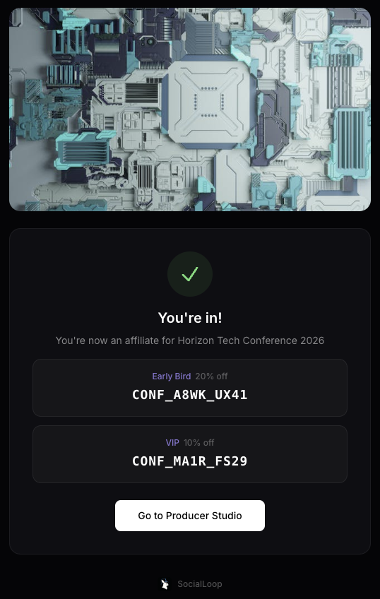Accept & Get Your Codes